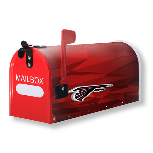 Atlanta Falcons Red Geometric Magnetic Mailbox Cover 18" x 21" Outdoor Decor