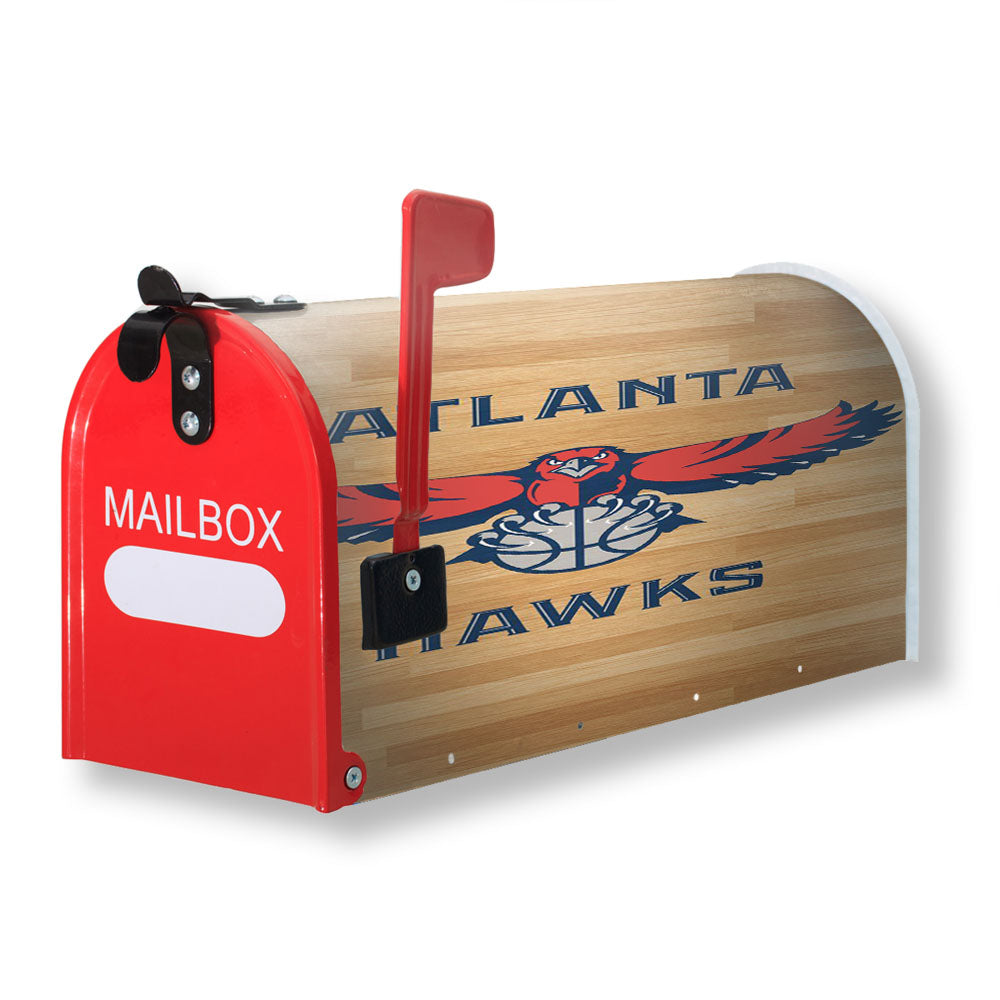 Atlanta Hawks Nba Wood Logo Magnetic Mailbox Cover - 18.0" x 21.0"