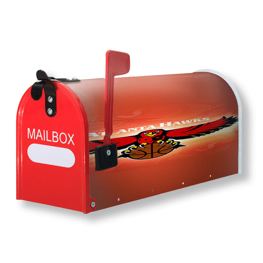 Atlanta Hawks Pettern Magnetic Mailbox Cover 18" x 21" Outdoor Decor