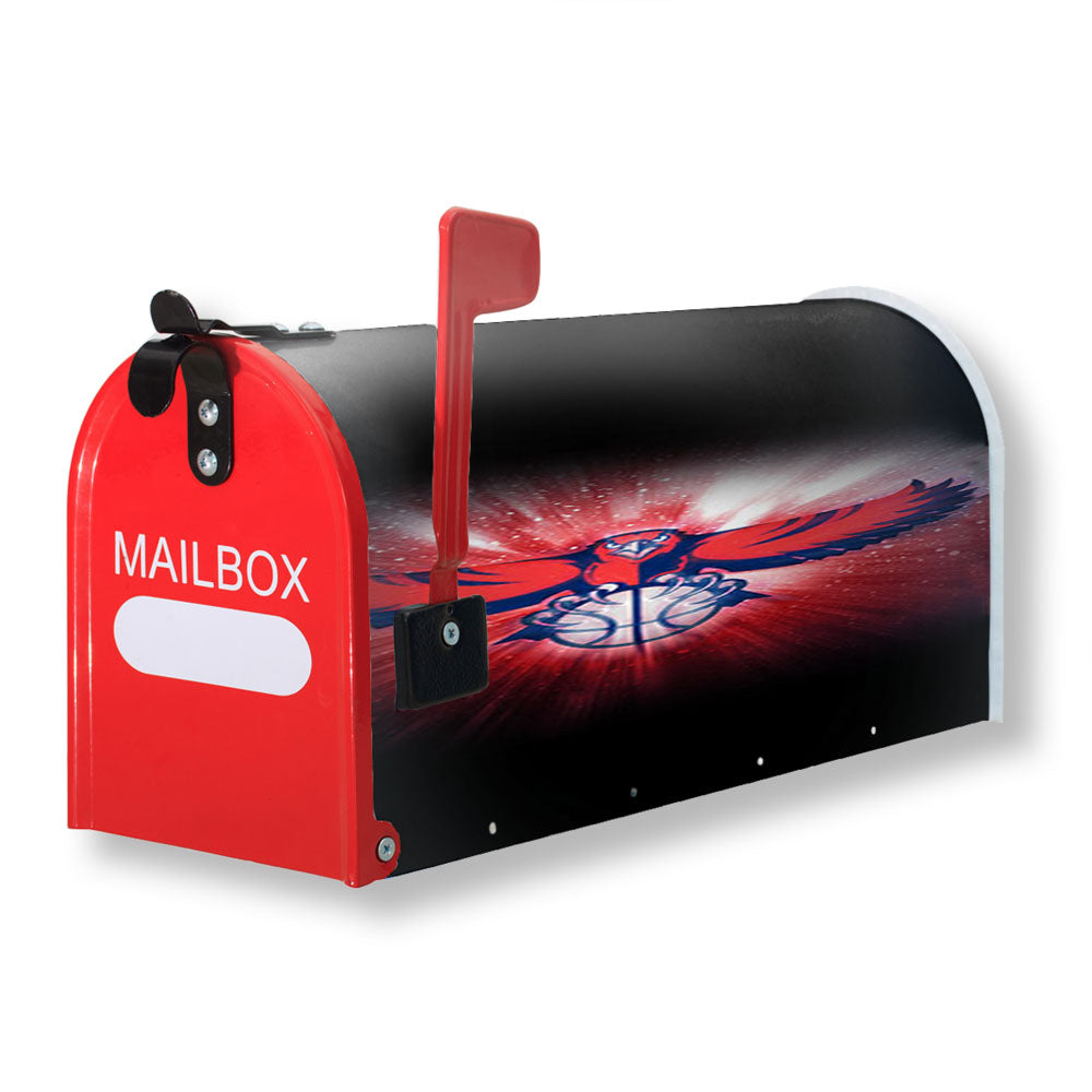Atlanta Hawks Red Cool Magnetic Mailbox Cover - 18.0" x 21.0"