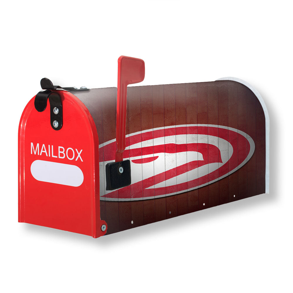 Atlanta Hawks Wood Wallpaper Magnetic Mailbox Cover - 18.0" x 21.0"