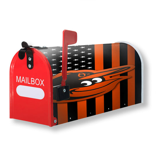 Baltimore Orioles Flag Magnetic Mailbox Cover 18" x 21" Outdoor Decor