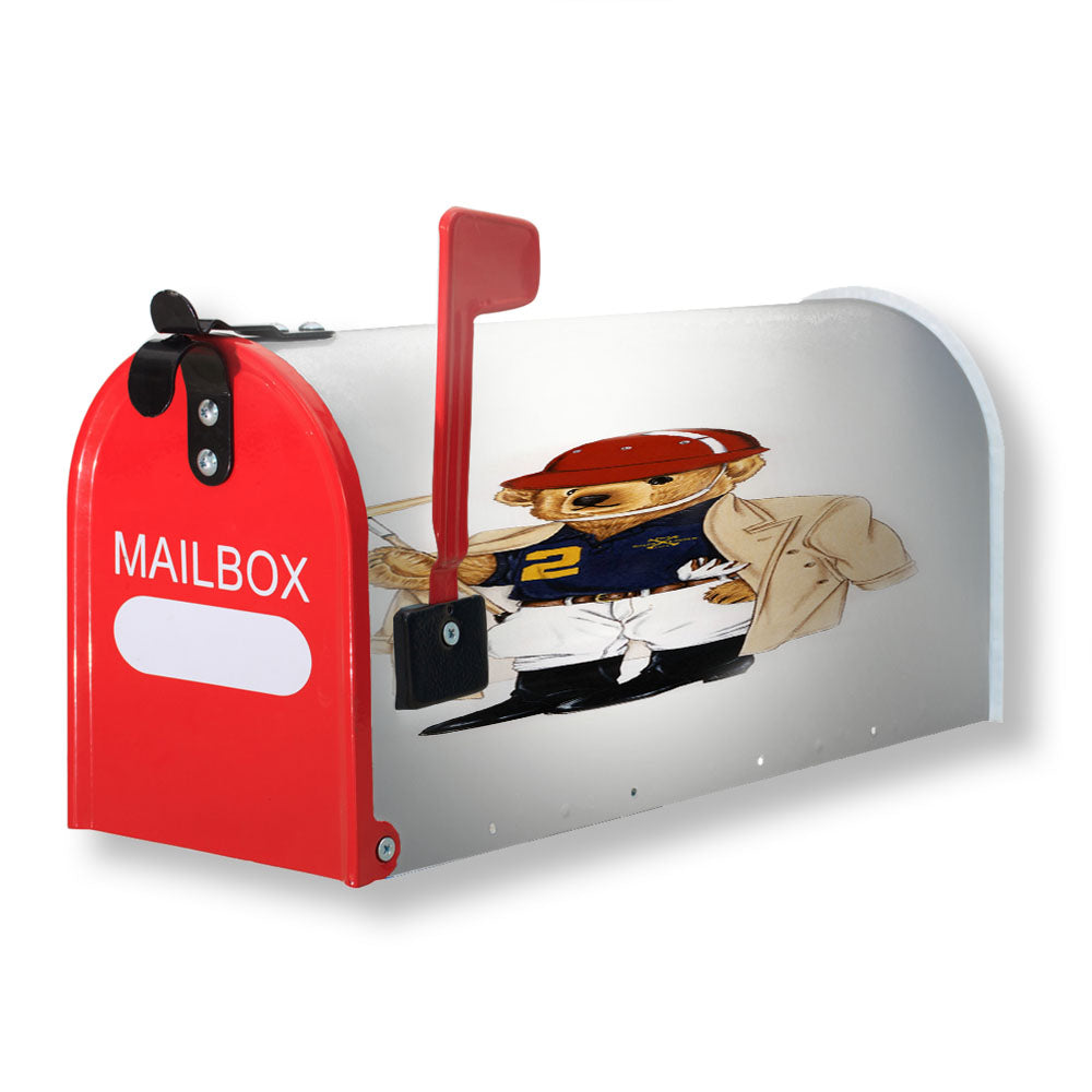 Baseball Ralp Pol Magnetic Mailbox Cover - 18.0" x 21.0"