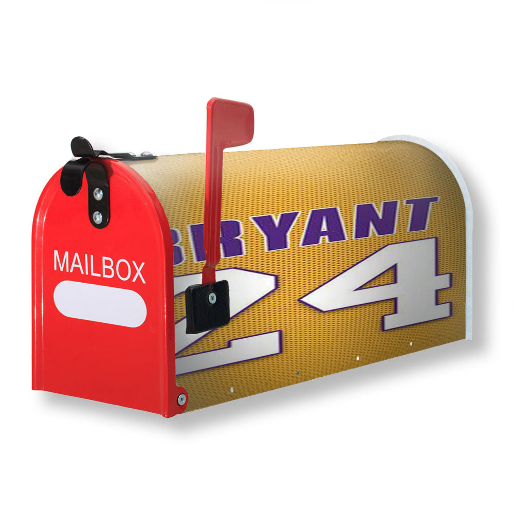 Basketball Kobe Bryant Jersey Number Magnetic Mailbox Cover - 18.0" x 21.0"