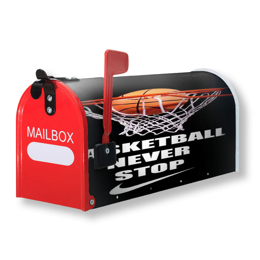 Basketball Never Stop Nike Magnetic Mailbox Cover - 18.0" x 21.0"