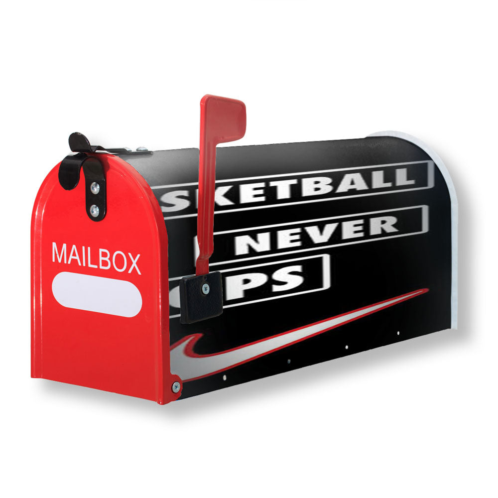 Basketball Never Stops Stagger Magnetic Mailbox Cover - 18.0" x 21.0"