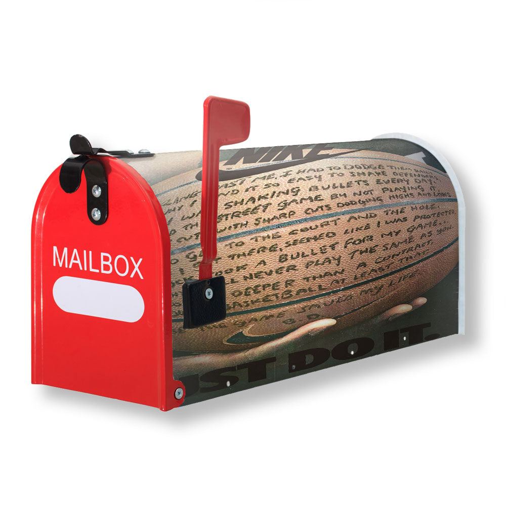 Basketball Tumblr Quotes Wallpaper Magnetic Mailbox Cover - 18.0" x 21.0"