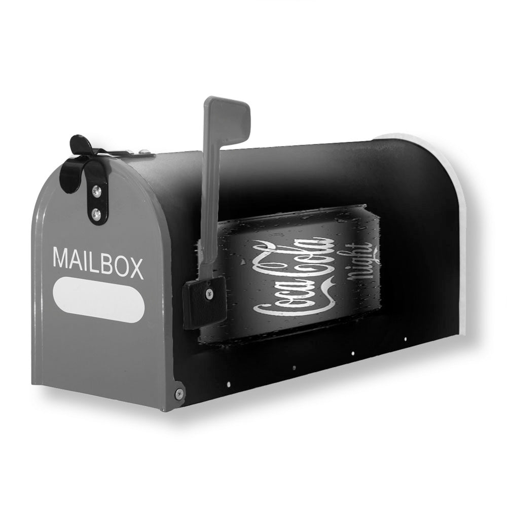 Black And White Coca Cola Magnetic Mailbox Cover - 18.0" x 21.0"