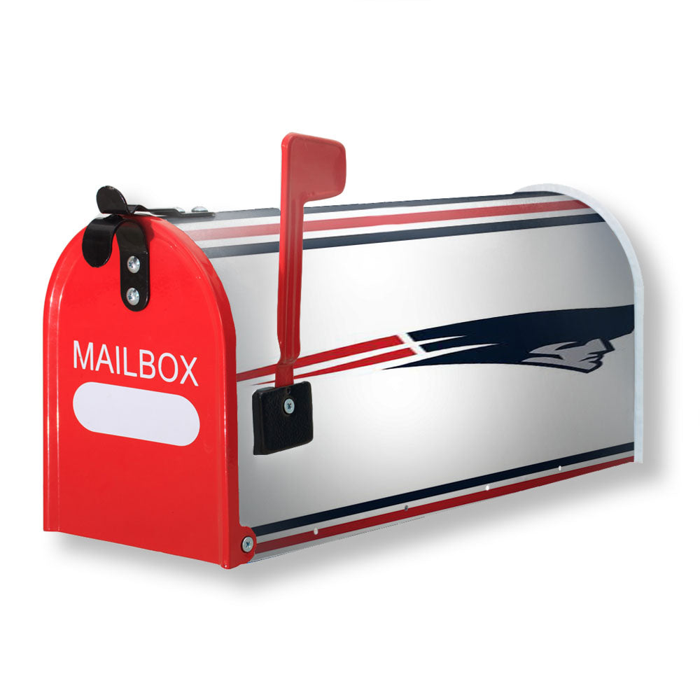 Blue And Red New England Patriots Logo Magnetic Mailbox Cover - 18.0" x 21.0"