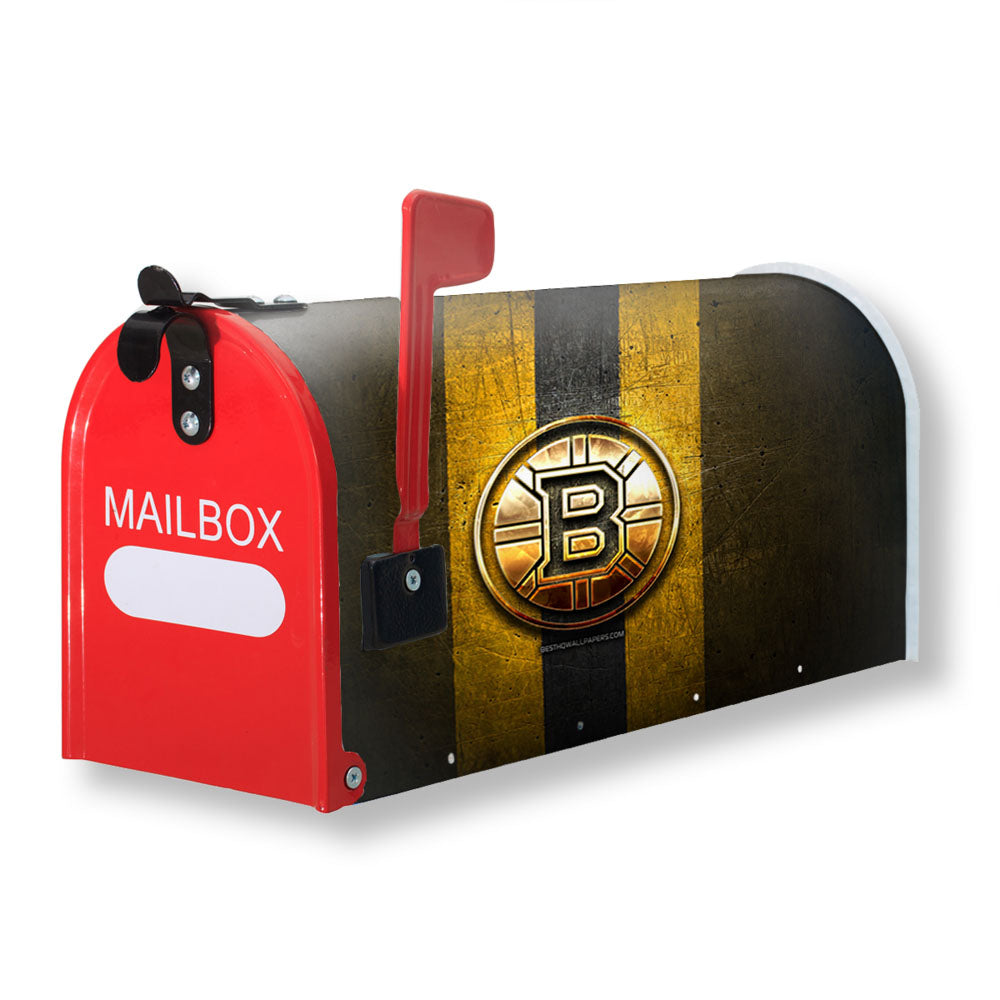 Boston Bruins Ice Hockey Team Magnetic Mailbox Cover - 18.0" x 21.0"