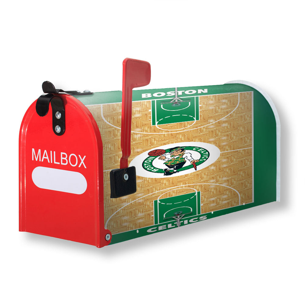 Boston Celtics Court Wallpaper Magnetic Mailbox Cover - 18.0" x 21.0"