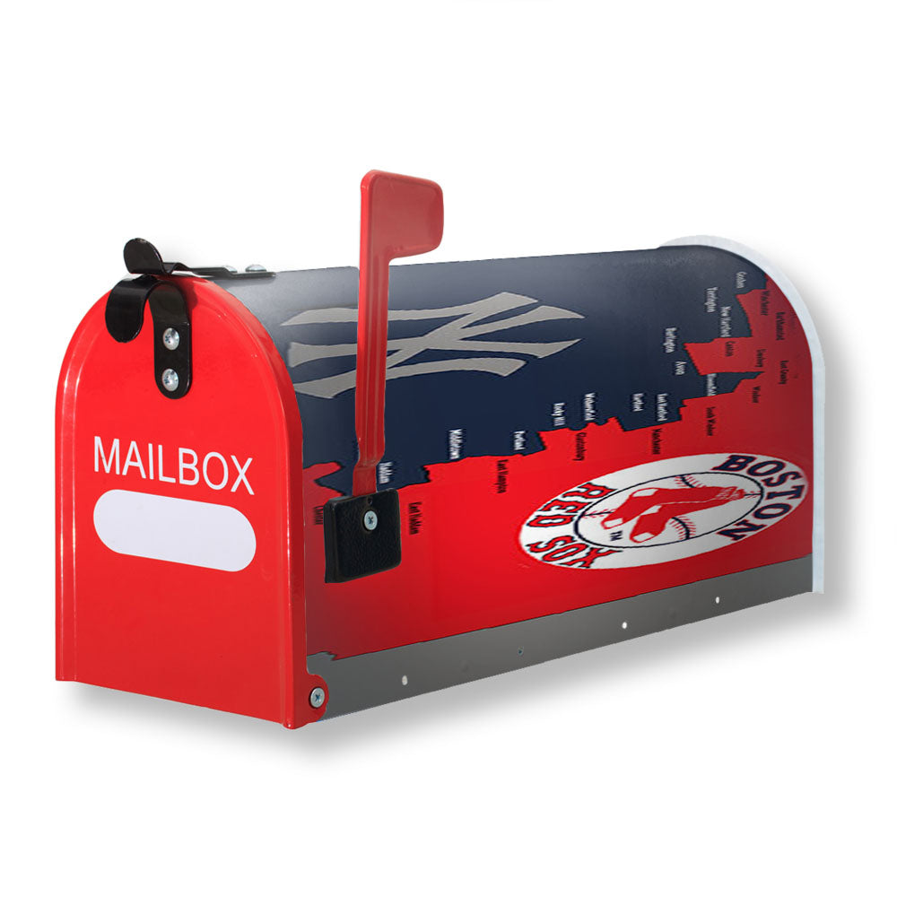 Boston Red Sox Logos Magnetic Mailbox Cover - 18.0" x 21.0"