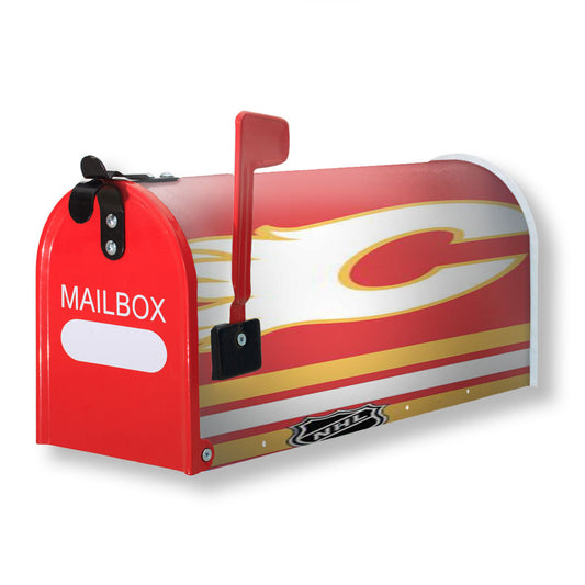 Calgary Flames Nhl Logo Magnetic Mailbox Cover 18" x 21" Outdoor Decor
