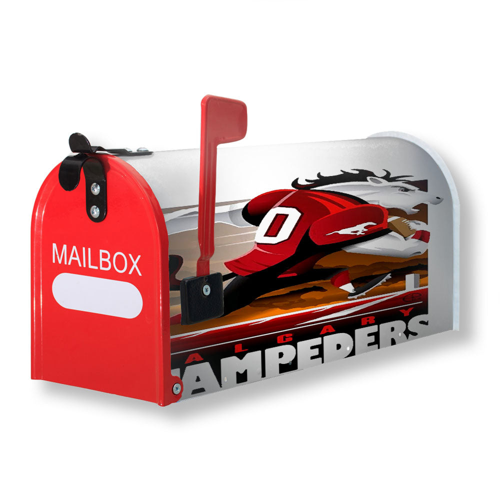 Calgary Stampeders Nfl Team Magnetic Mailbox Cover - 18.0" x 21.0"