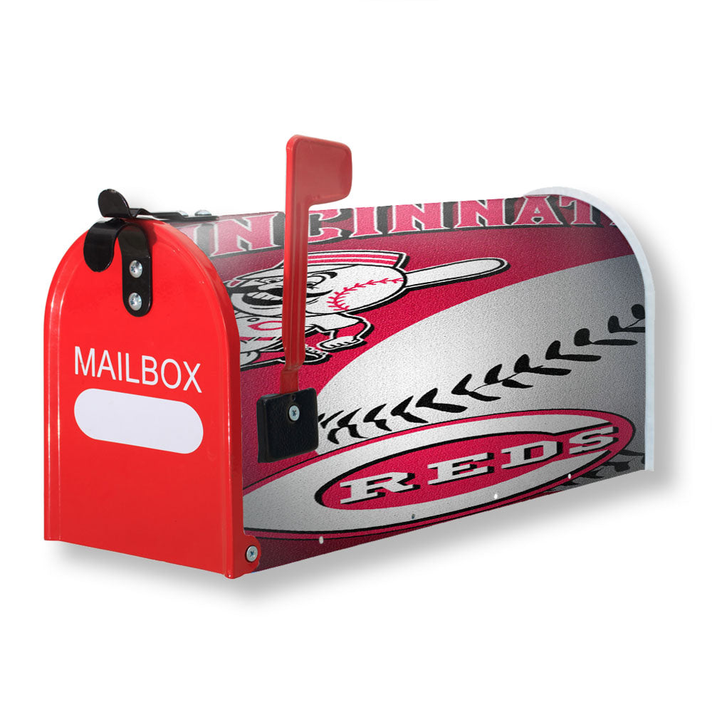 Cincinnati Red Wallpaper Magnetic Mailbox Cover - 18.0" x 21.0"
