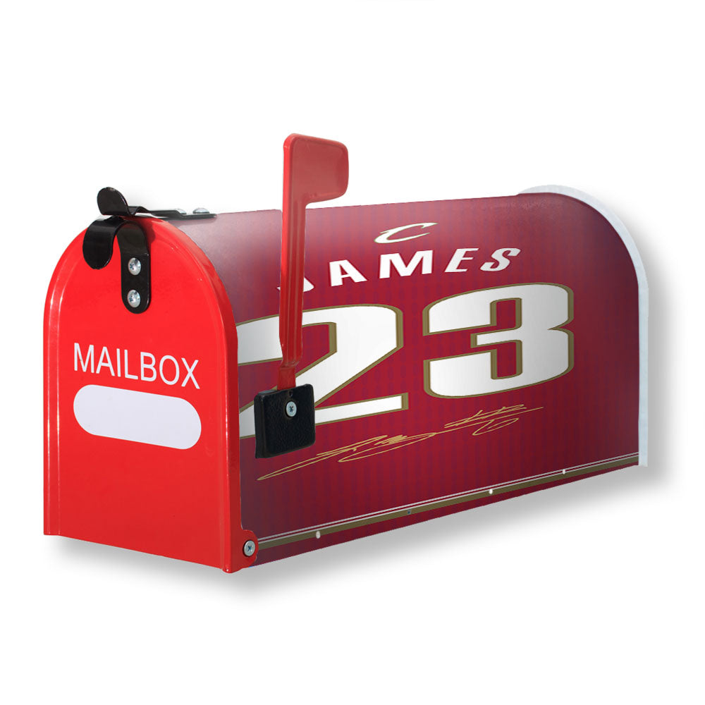 Cleveland Cavaliers James Red Magnetic Mailbox Cover - 18.0" x 21.0"