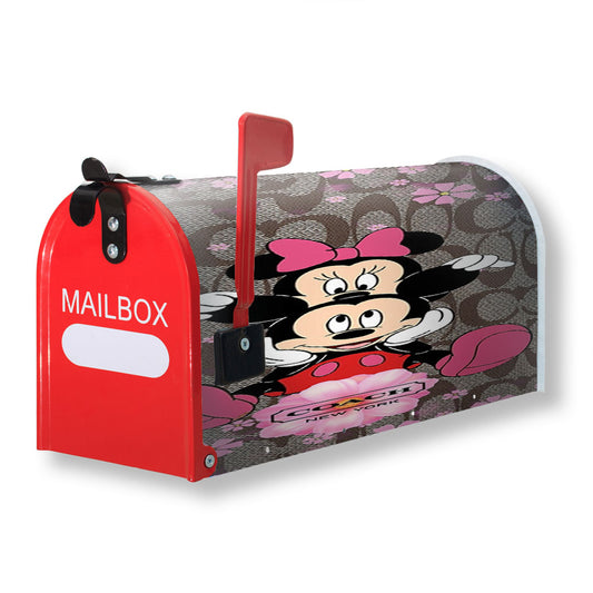 Coach Mickey Minnie Magnetic Mailbox Cover 18" x 21" Outdoor Decor