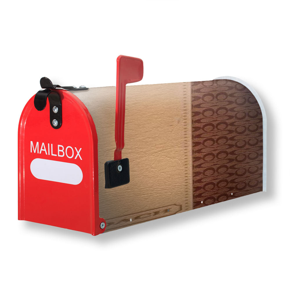 Coach New York Brown Leather Magnetic Mailbox Cover - 18.0" x 21.0"
