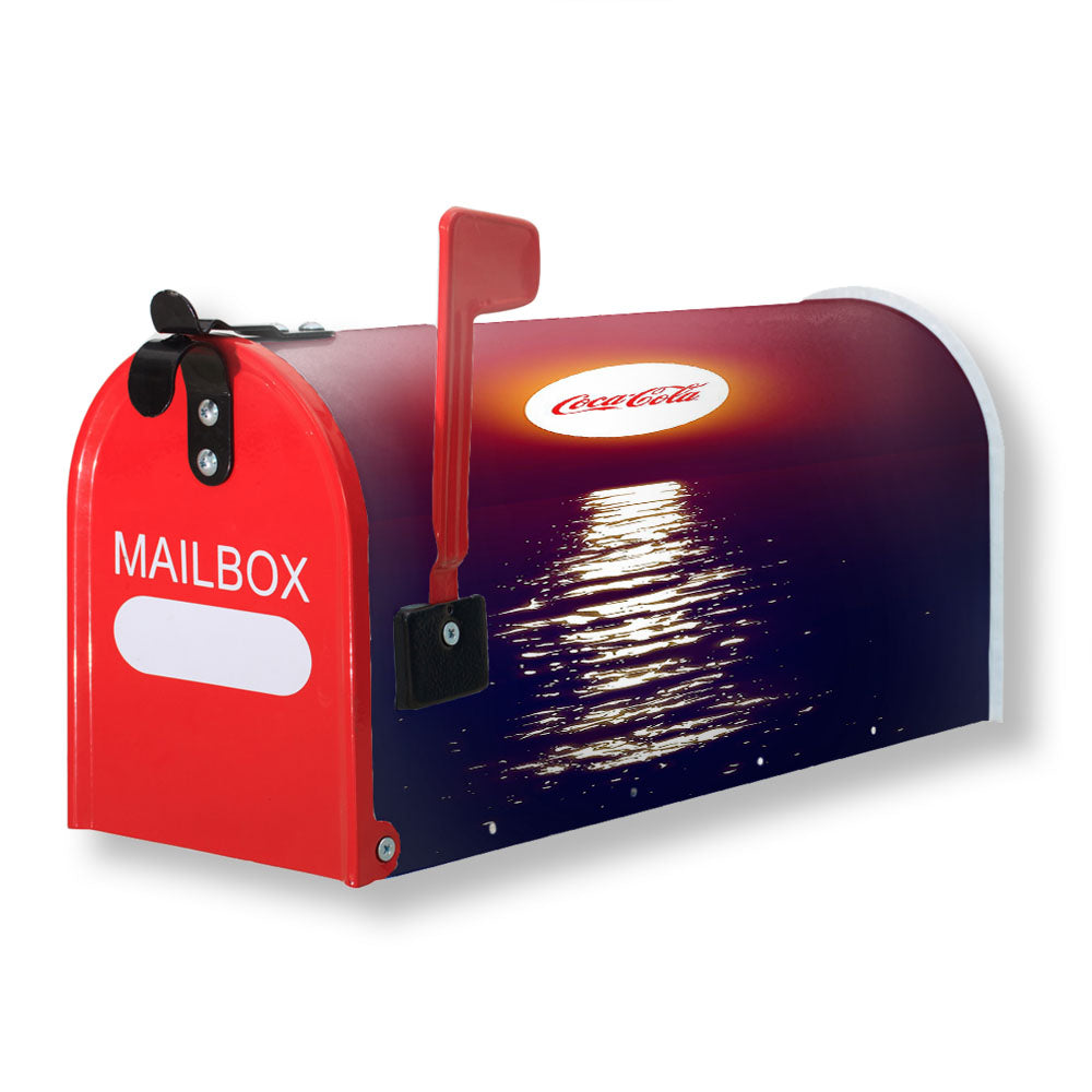 Coca Cola Sunset Reflection Magnetic Mailbox Cover - 18.0" x 21.0"