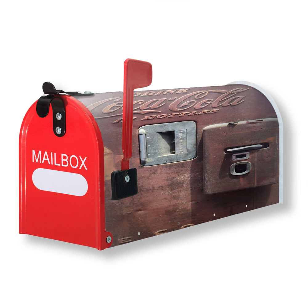 Coca Cola Wood Vending Machine Magnetic Mailbox Cover - 18.0" x 21.0"