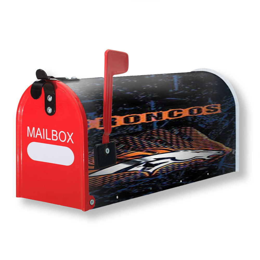 Denver Broncos Gloves Rough Magnetic Mailbox Cover - 18.0" x 21.0"