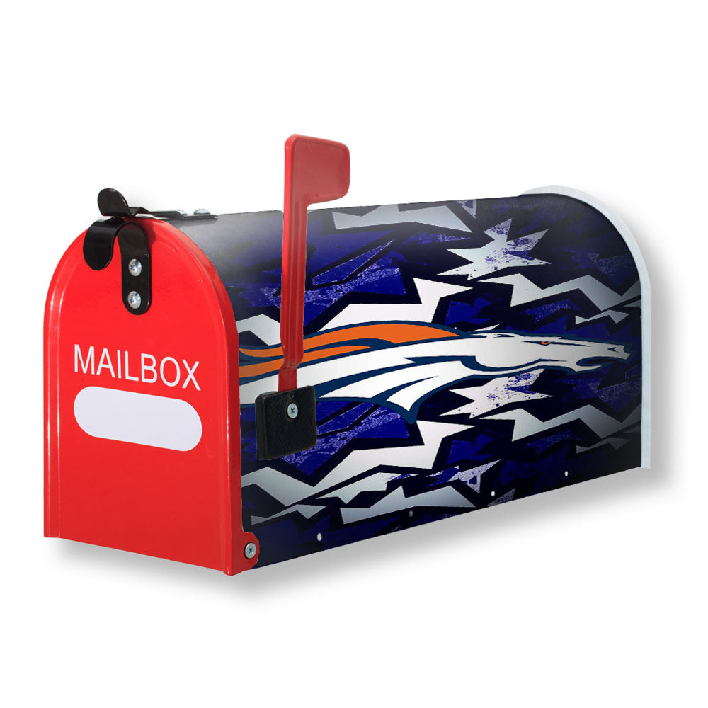Denver Broncos Logo Computer Magnetic Mailbox Cover - 18.0" x 21.0"