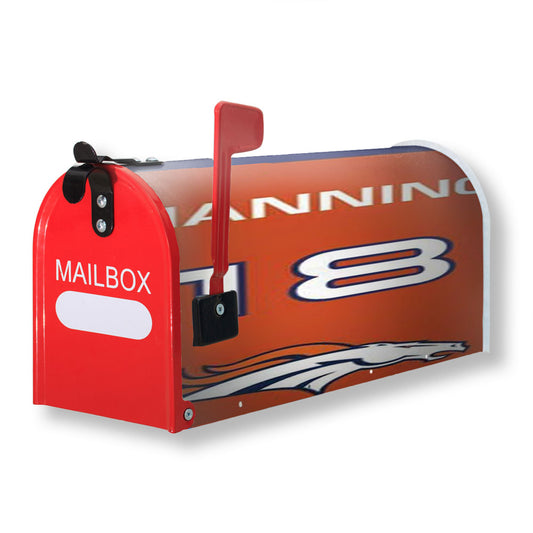Denver Broncos Manning Jersey Magnetic Mailbox Cover 18" x 21" Outdoor Decor