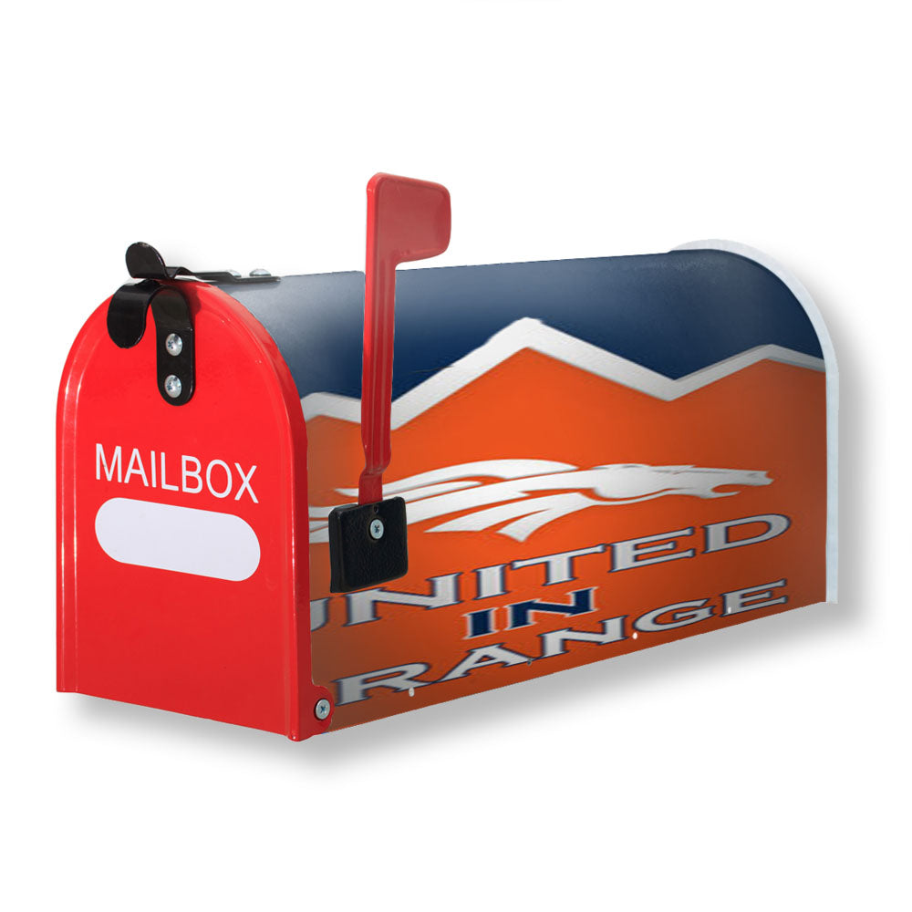 Denver Broncos United In Orange Magnetic Mailbox Cover - 18.0" x 21.0"