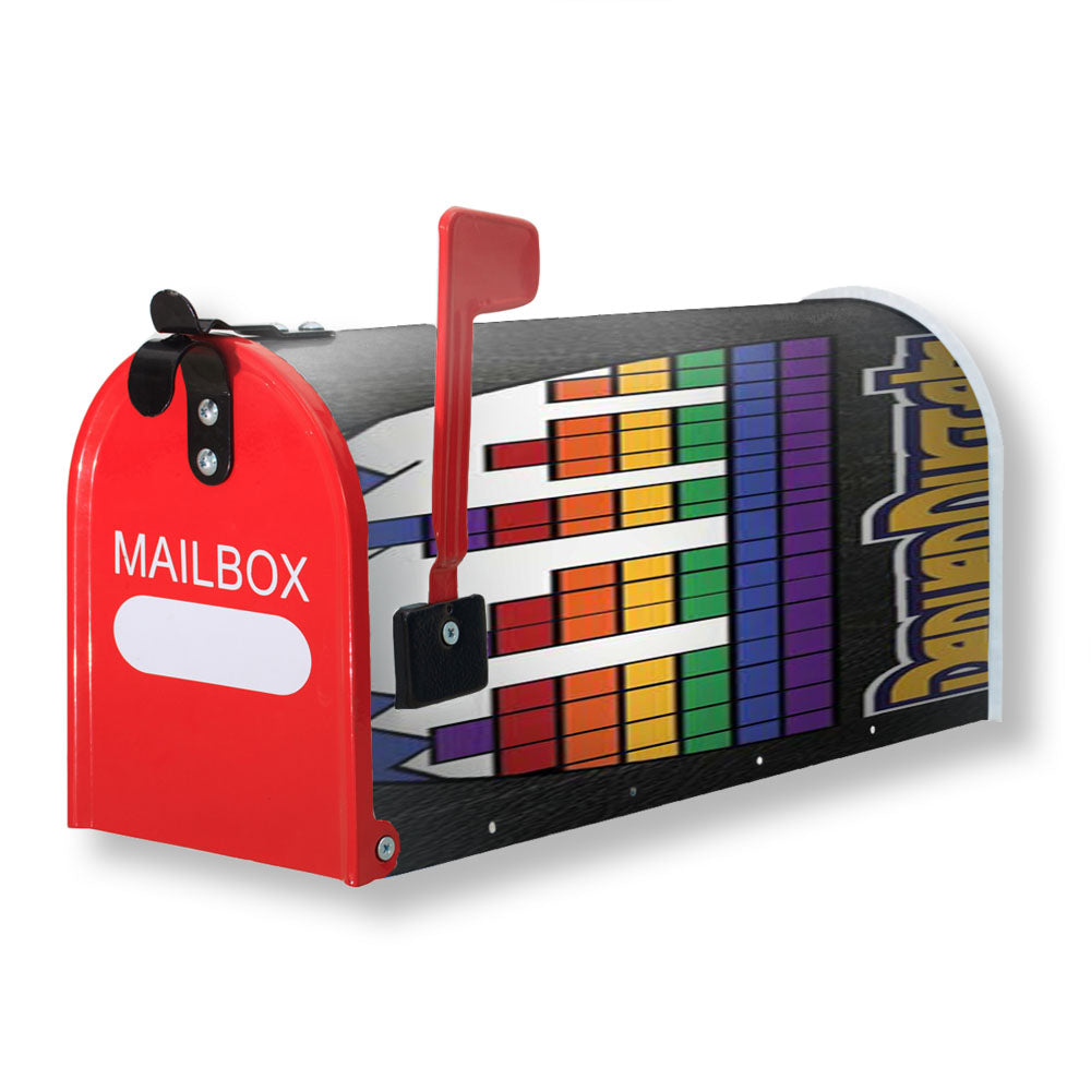 Denver Nuggets Logo Rainbow Effect Magnetic Mailbox Cover - 18.0" x 21.0"