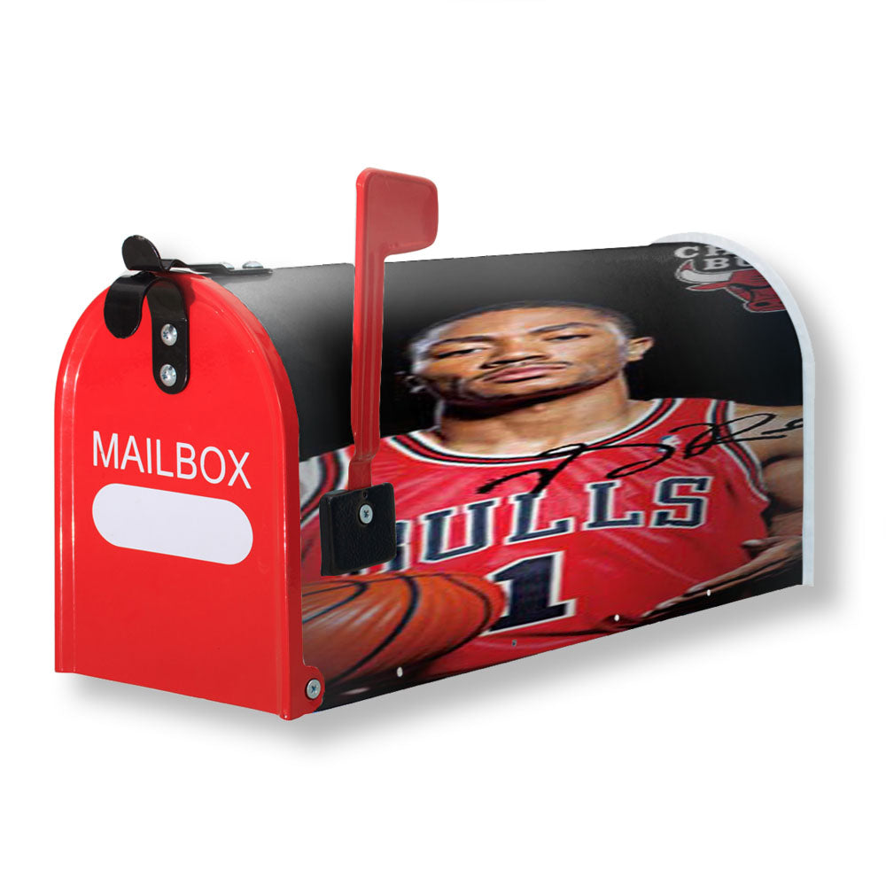 Derrick Rose Blk Bkg Magnetic Mailbox Cover - 18.0" x 21.0"