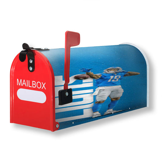 Detroit Lions Nfl Magnetic Mailbox Cover 18" x 21" Outdoor Decor