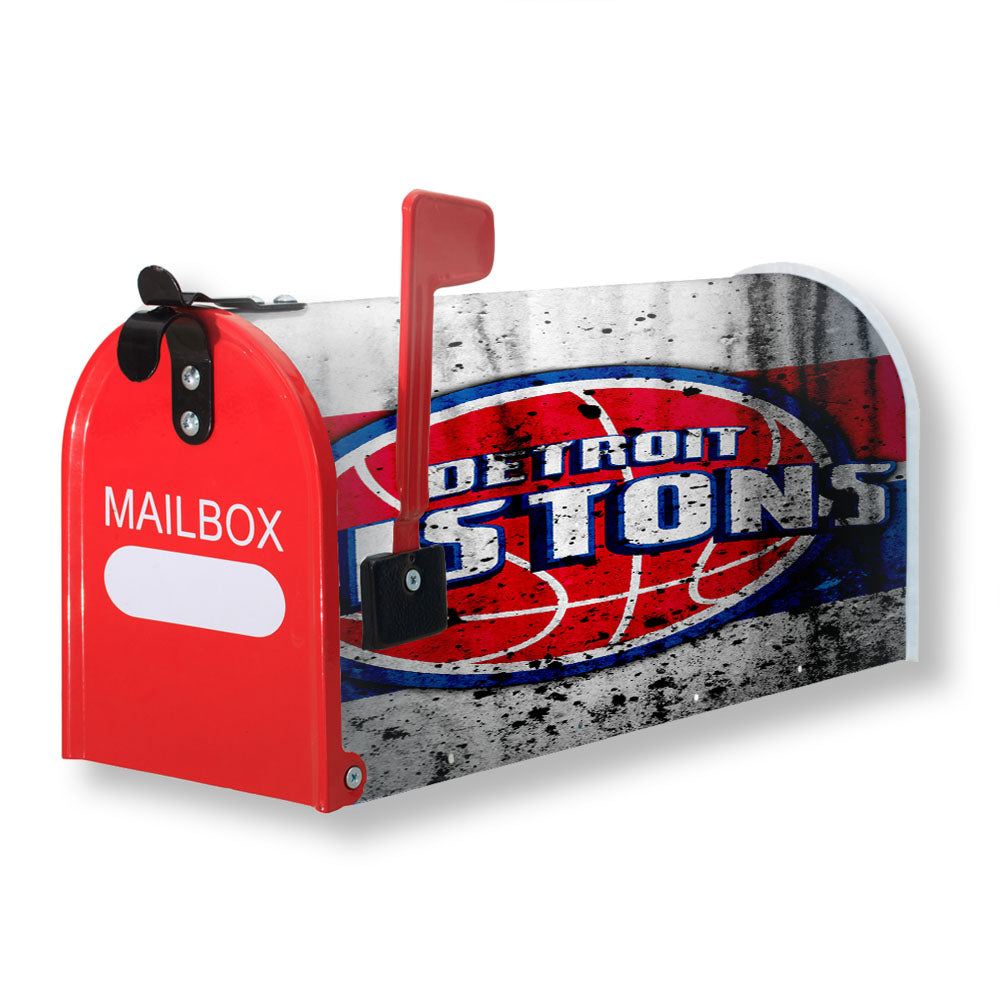 Detroit Pistons Team Logo Sports Magnetic Mailbox Cover - 18.0" x 21.0"