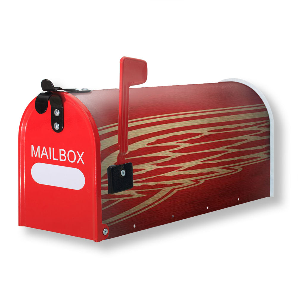 Detroit Red Wings Distressed Logo Magnetic Mailbox Cover - 18.0" x 21.0"