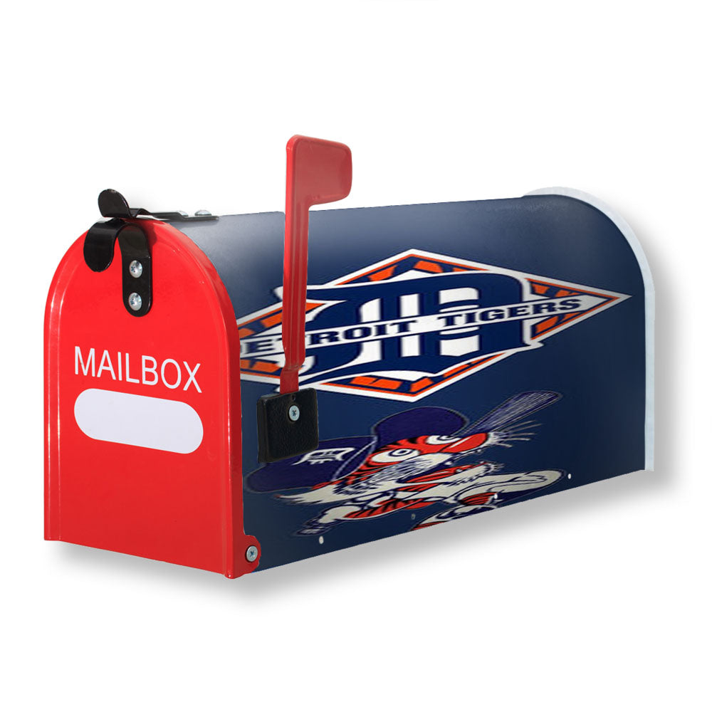 Detroit Tigers Baseball Magnetic Mailbox Cover - 18.0" x 21.0"