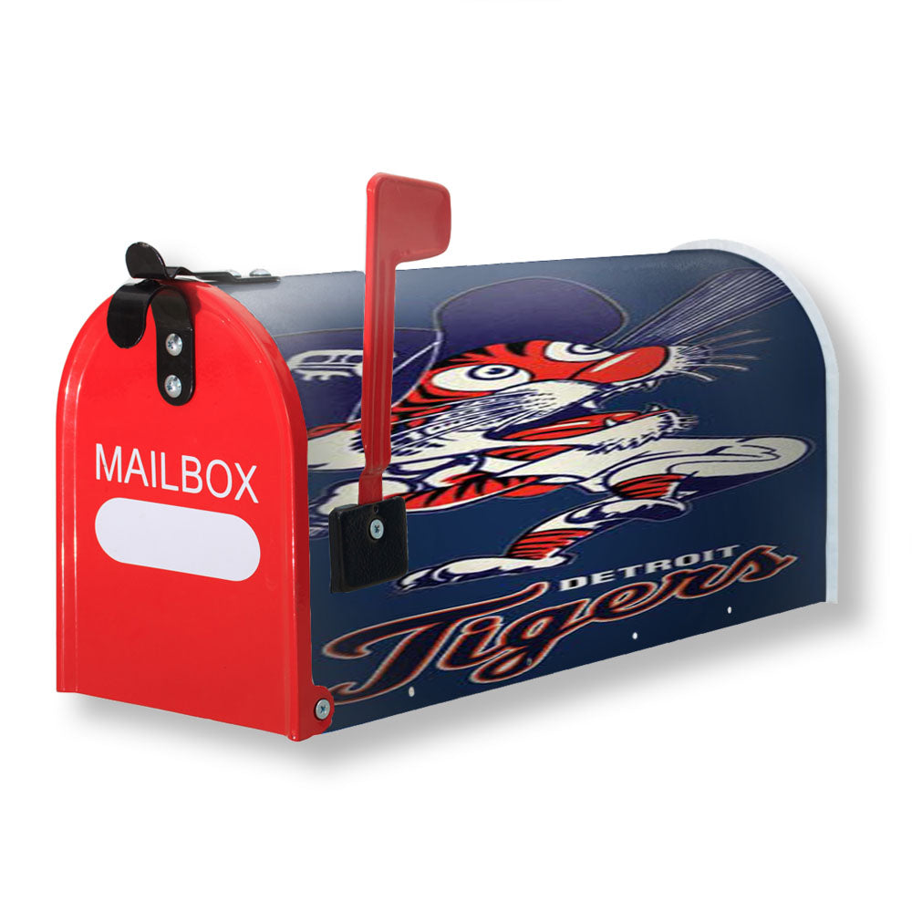 Detroit Tigers Cartoony Magnetic Mailbox Cover - 18.0" x 21.0"