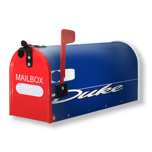Duke Blue Devils Minimalist Wallpaper Magnetic Mailbox Cover 18" x 21" Outdoor Decor