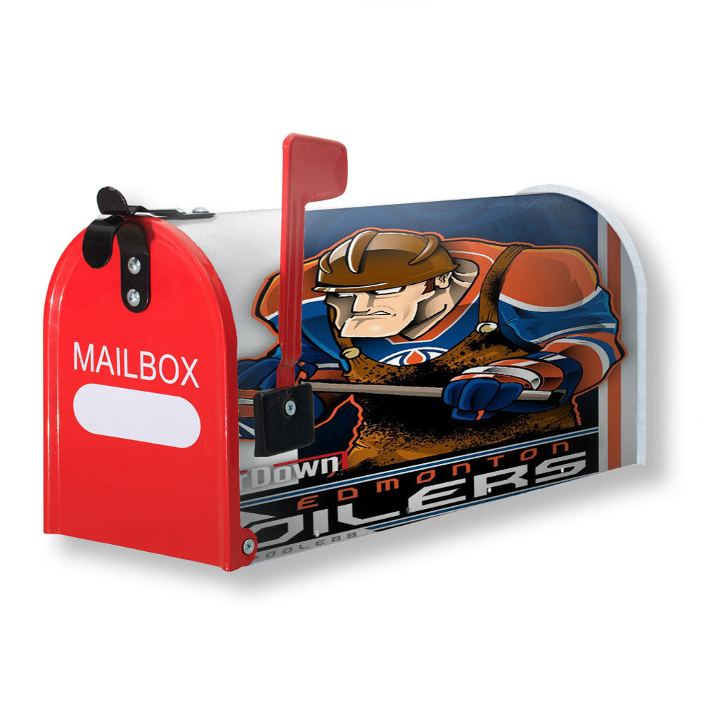 Edmonton Dilers Nhl Hockey Magnetic Mailbox Cover - 18.0" x 21.0"