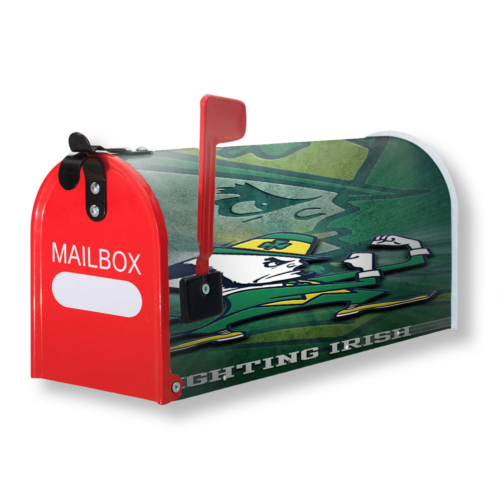 Fighting Irish Notre Dame Spot Light Green Magnetic Mailbox Cover - 18.0" x 21.0"
