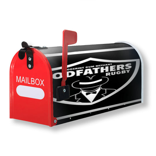 God Fathers Rugby Magnetic Mailbox Cover 18" x 21" Outdoor Decor