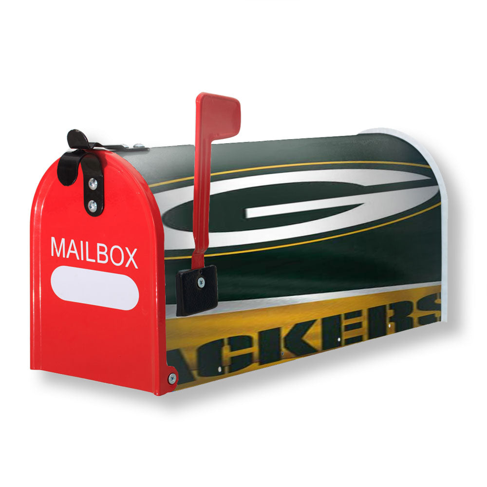 Green Bay Packers Cloth Tall Magnetic Mailbox Cover - 18.0" x 21.0"