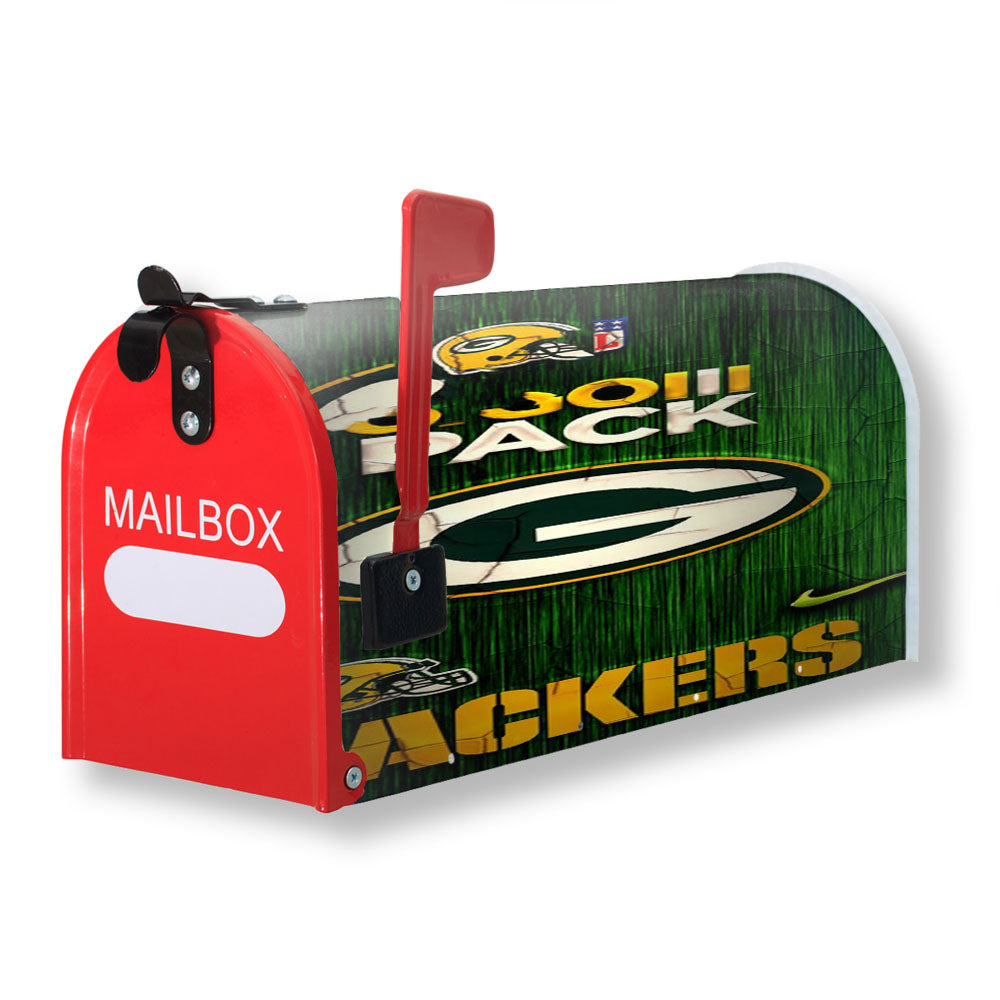 Green Bay Packers Nfl Go Pack Magnetic Mailbox Cover - 18.0" x 21.0"