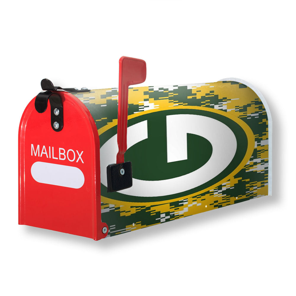 Green Bay Packers Pixel Art Magnetic Mailbox Cover - 18.0" x 21.0"