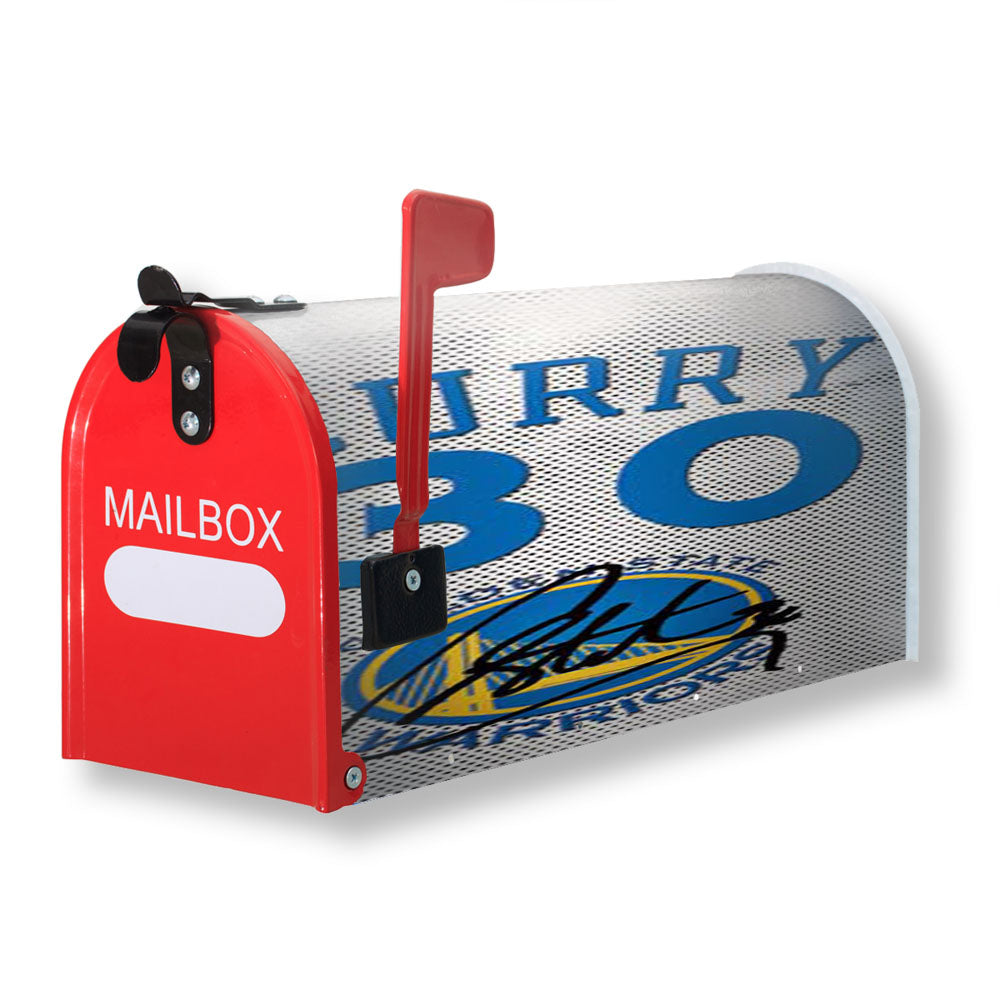 Gsw Stephen Curry Jersey Magnetic Mailbox Cover - 18.0" x 21.0"