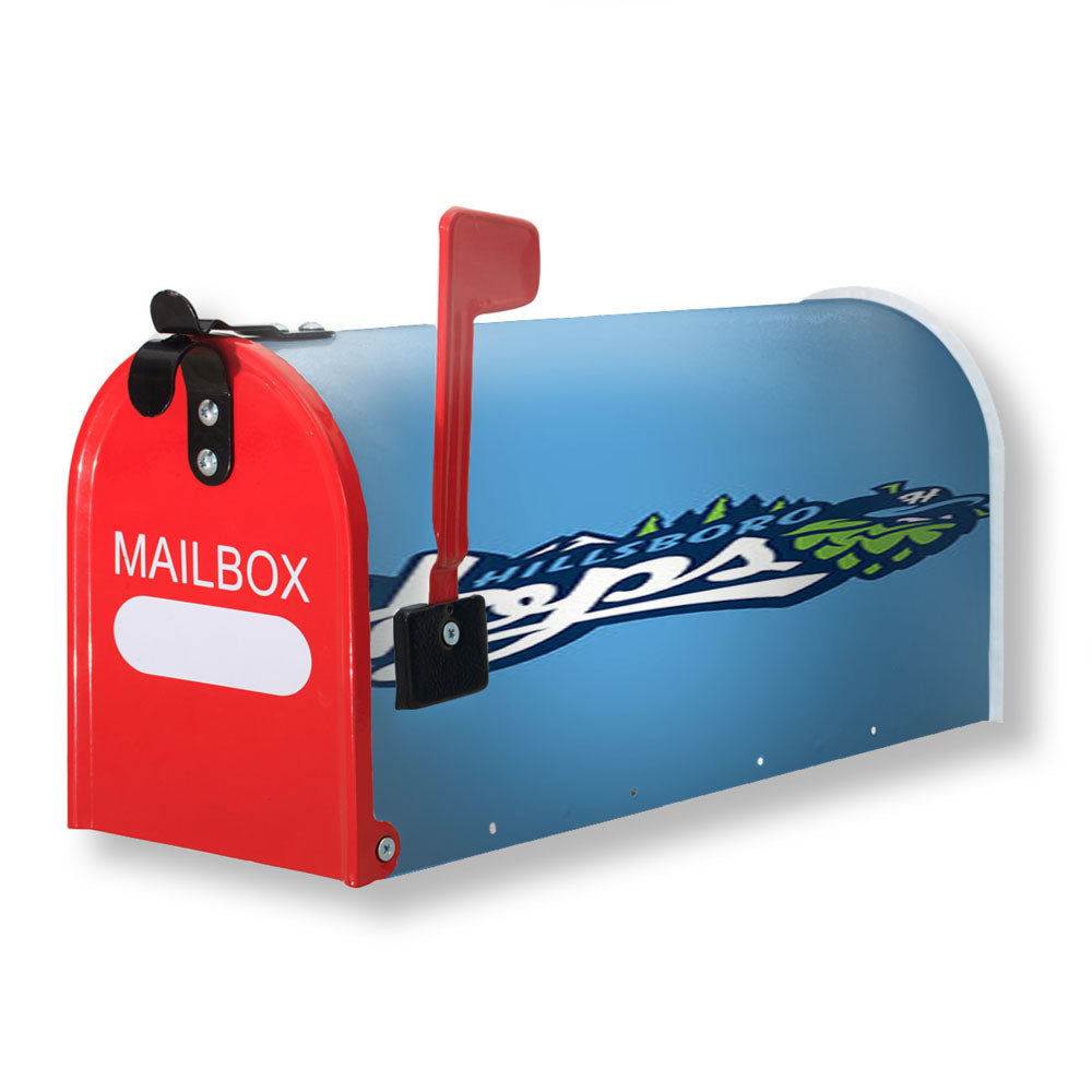 Hillsboro Hops Baseball Logo Blue Magnetic Mailbox Cover - 18.0" x 21.0"