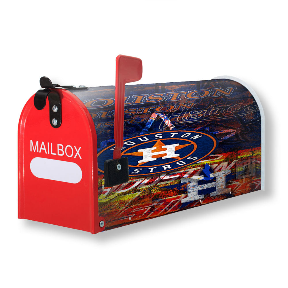 Houston Astros Wall Paint Magnetic Mailbox Cover - 18.0" x 21.0"