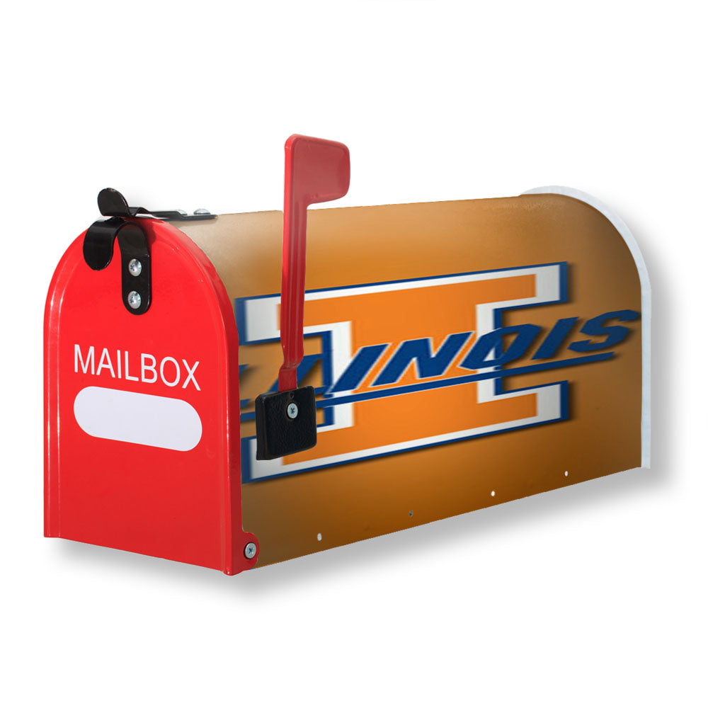 Illinois Orange Magnetic Mailbox Cover - 18.0" x 21.0"