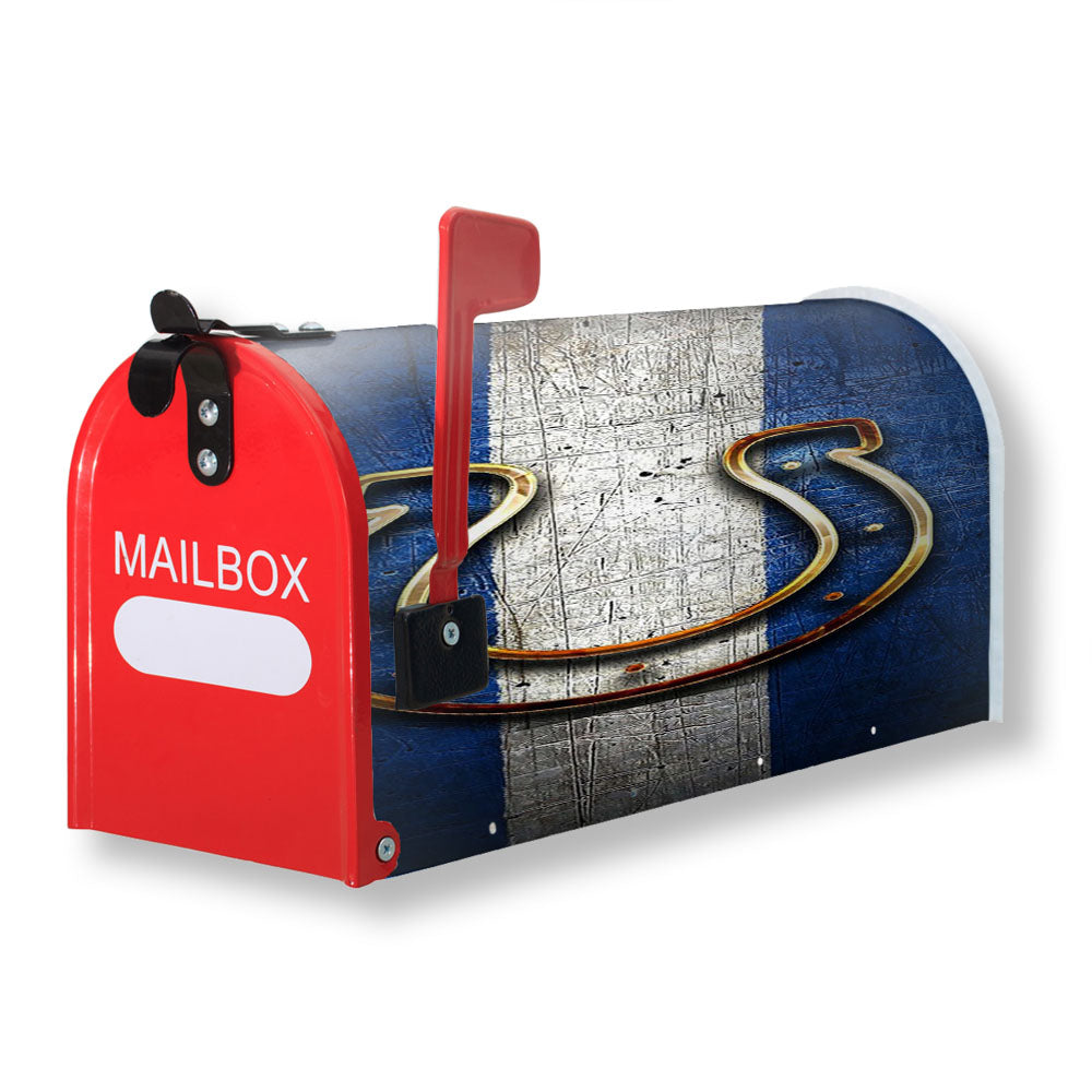 Indianapolis Colts Logo Stripes Magnetic Mailbox Cover - 18.0" x 21.0"