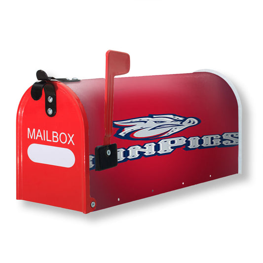 Ironpigs Baseball Logo Red Magnetic Mailbox Cover 18" x 21" Outdoor Decor