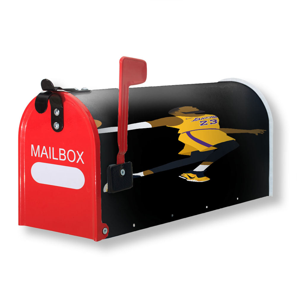 Jame Lebron Jump Slamdunk Nba Lakers Magnetic Mailbox Cover - 18.0" x 21.0"