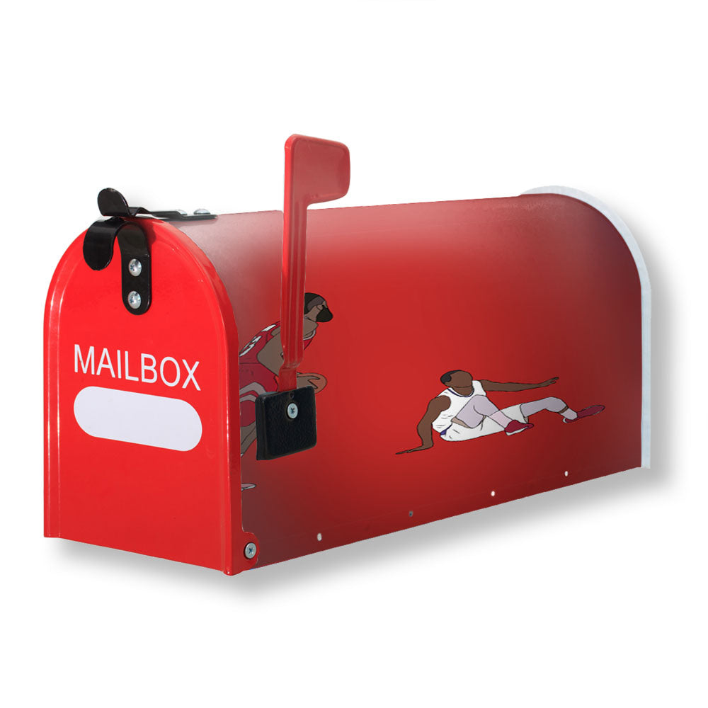 James Harden Crossover On Wesley Johnson Magnetic Mailbox Cover - 18.0" x 21.0"